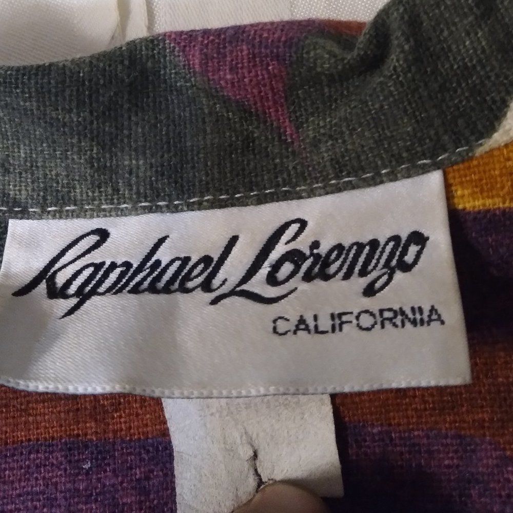 Vintage Raphael Lorenzo Abstract Pattern Blazer - image 8